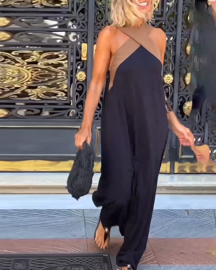 Stella Luxe™ – Langs, Cross-Träger Eleganz Kleid MOKKAKAI