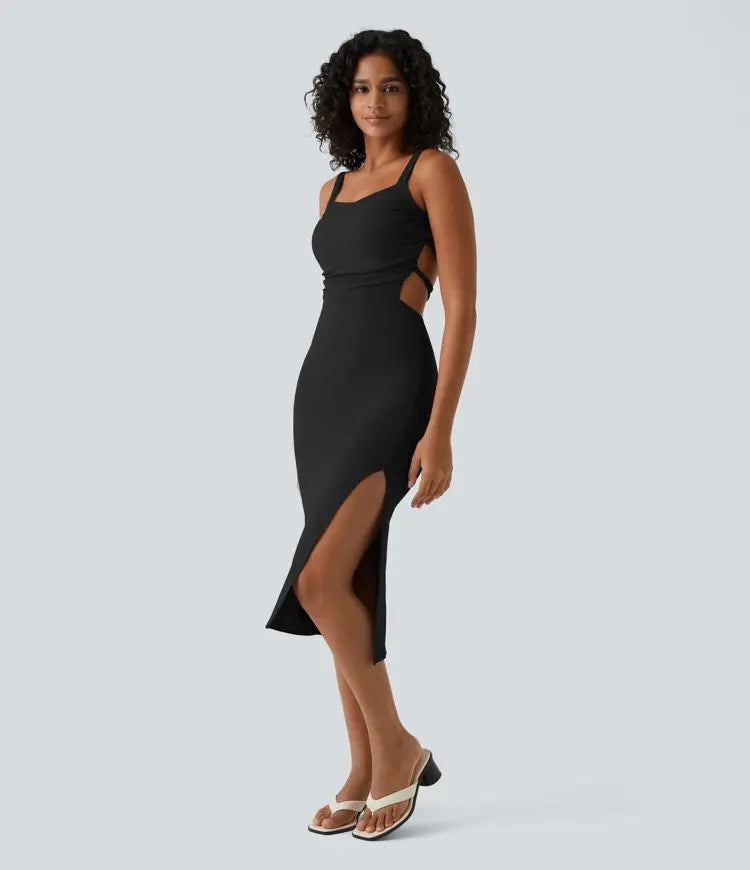 Dave - Abendkleid mit Schlitz – Eleganz und Sinnlichkeit in Perfektion MOKKAKAI