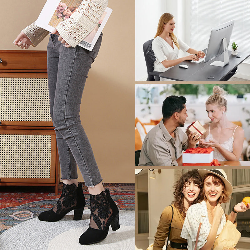 Damen High Heels mit eleganter Spitze für den Sommer MOKKAKAI