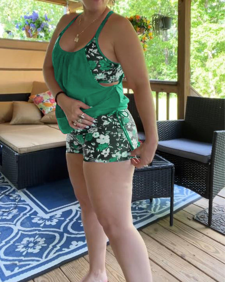 Badeanzug Bedruckt Träger Boxer MOKKAKAI