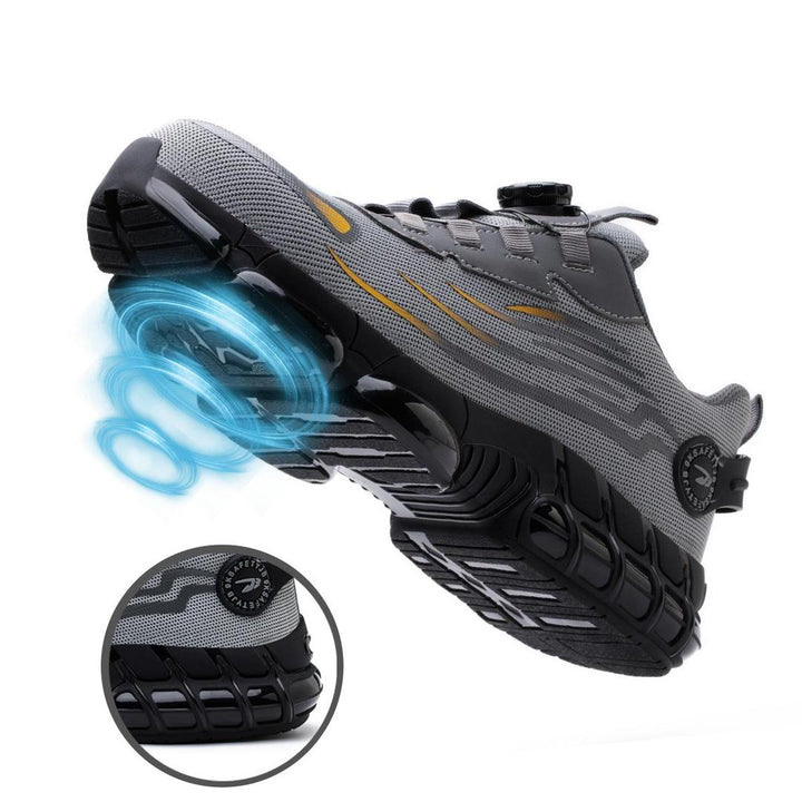 SteelfootSteg™ Ultraleichte, langlebige Schutzschuhe mit Stahlkappe und drehbarer Schnalle MOKKAKAI