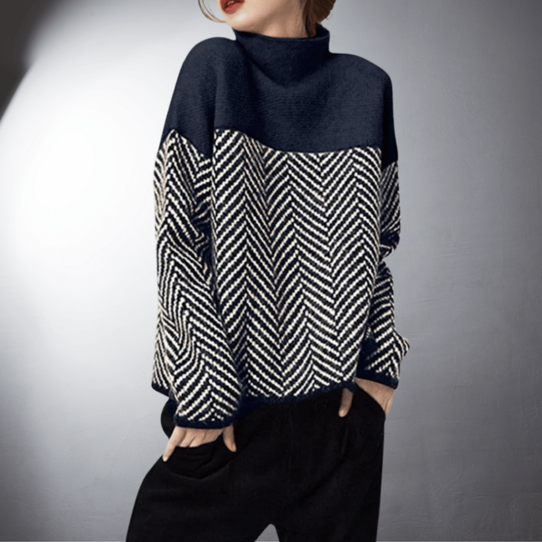 Ebba | Nachhaltiger Rollkragenpullover aus Baumwolle MOKKAKAI