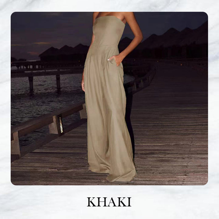 🌲Ärmelloser Jumpsuit mit Taschen💝 MOKKAKAI