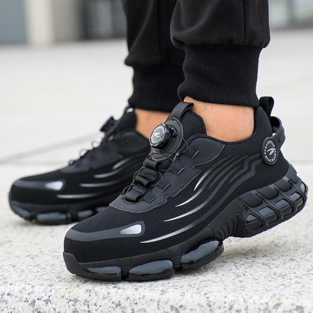 SteelfootSteg™ Ultraleichte, langlebige Schutzschuhe mit Stahlkappe und drehbarer Schnalle MOKKAKAI