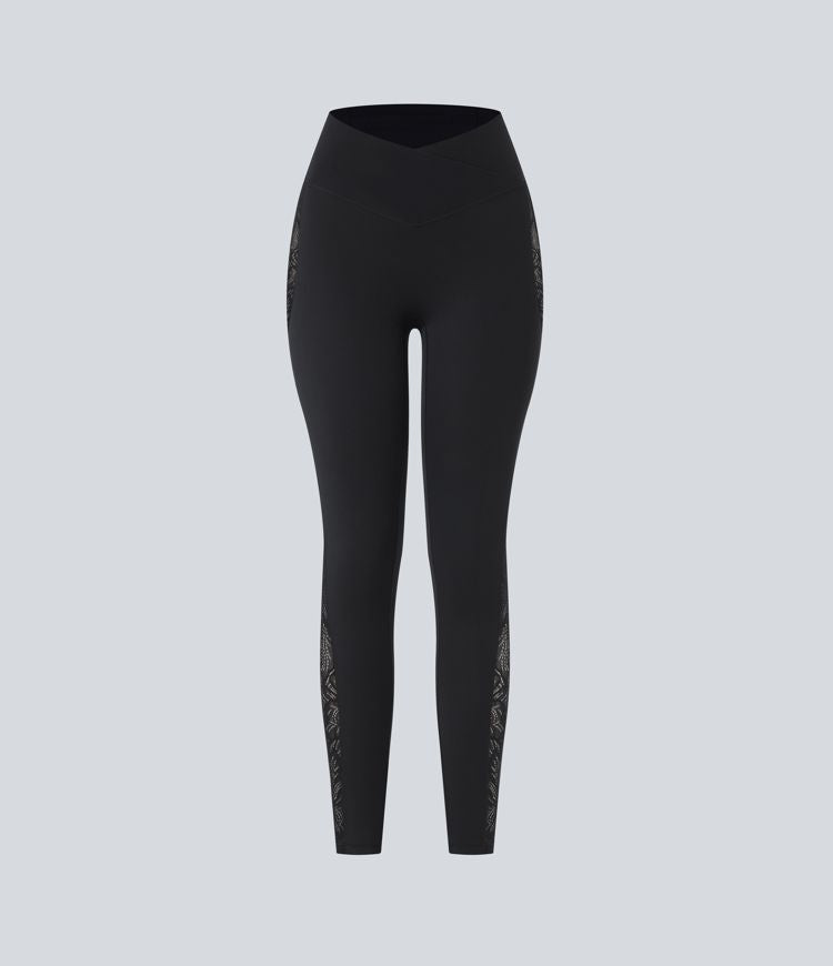 Sofia Aura™ – Figurformende Cross-Waist Leggings mit Stil & Komfort MOKKAKAI