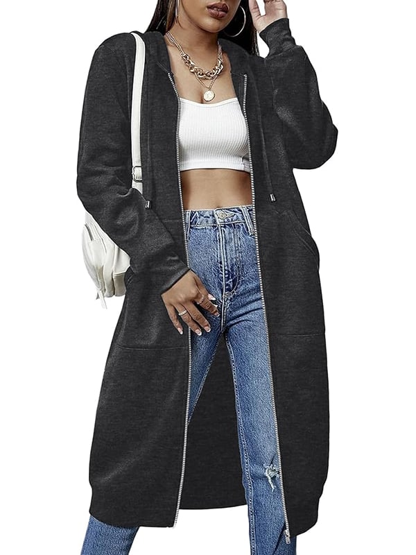 🎁🔥Letzter Tag des Ausverkaufs 50 % RABATT🔥Damen Freizeit-Fleece-Hoodies mit Reißverschluss MOKKAKAI