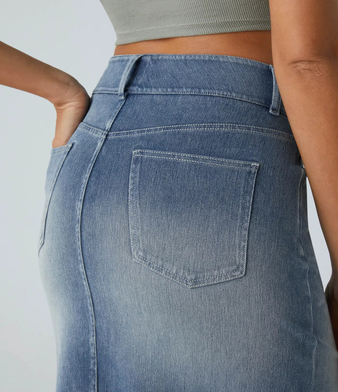 Allegra Blu™ – Midi-Jeansrock mit Charme & Komfort MOKKAKAI