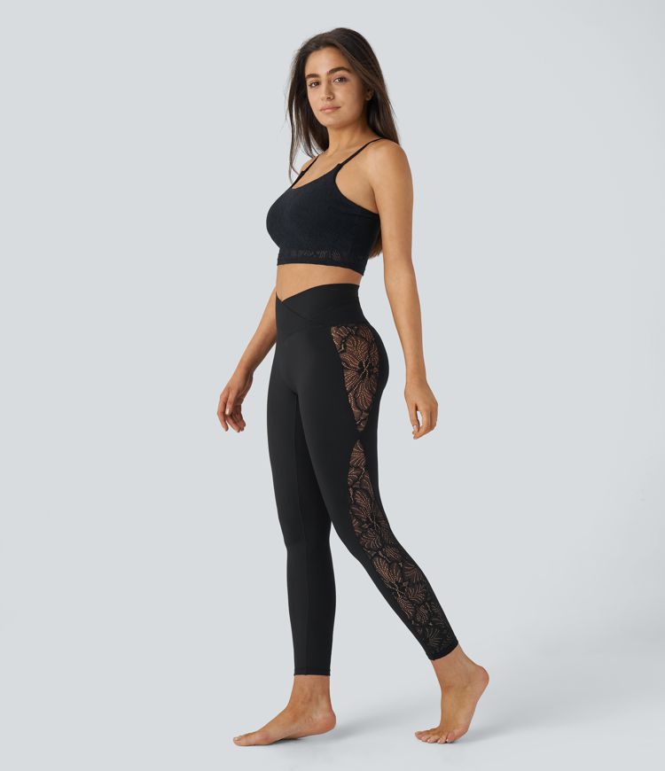 Sofia Aura™ – Figurformende Cross-Waist Leggings mit Stil & Komfort MOKKAKAI