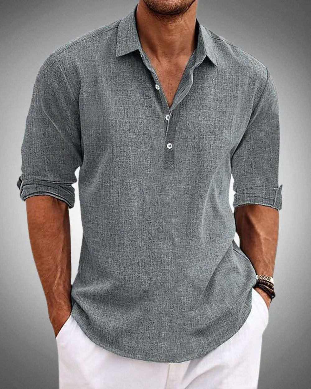 Chemise classique en coton Sabbio MOKKAKAI