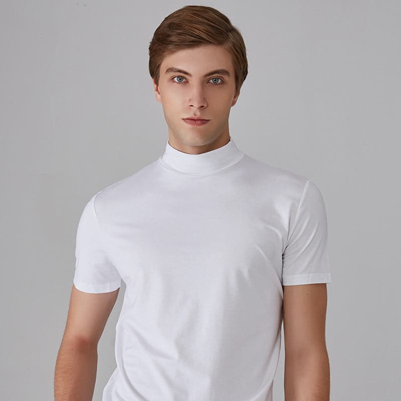 Lorenz - Hochgeschlossenes Slim-Fit-T-Shirt für Herren MOKKAKAI