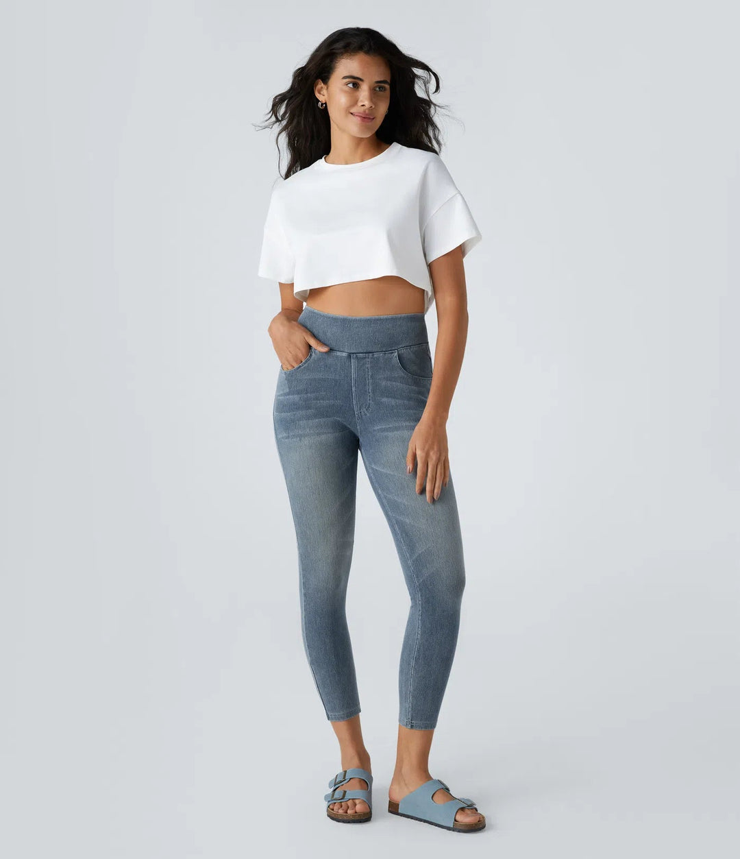 Mariola™ Jeans – Komfort und Stil vereint in einer modernen 7/8-Leggings MOKKAKAI