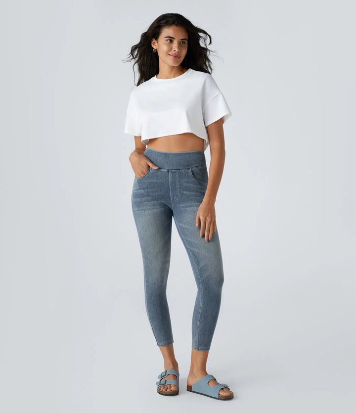 Mariola™ Jeans – Komfort und Stil vereint in einer modernen 7/8-Leggings MOKKAKAI