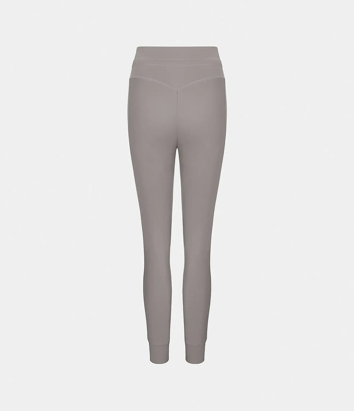Softly™ Plush Jogginghose mit hoher Taille, Kordelzug, Seitentasche, schlichte Jogginghose in voller Länge MOKKAKAI