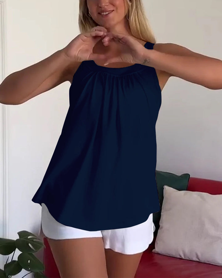 Top trägerlos plissiert einfarbig MOKKAKAI