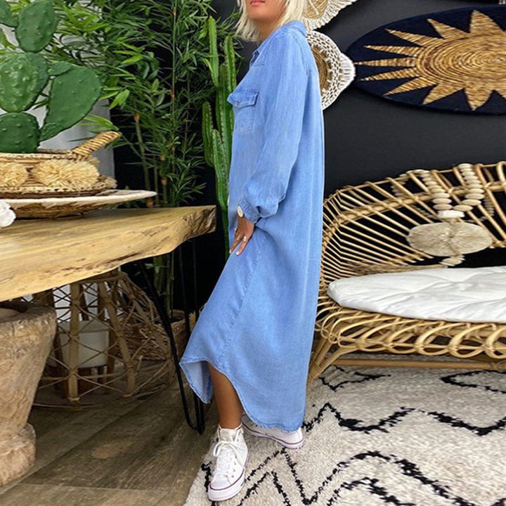 Lilla™ | Bequemes Hemdkleid aus Denim MOKKAKAI