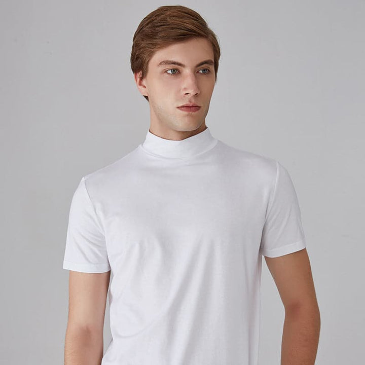 Lorenz - Hochgeschlossenes Slim-Fit-T-Shirt für Herren MOKKAKAI