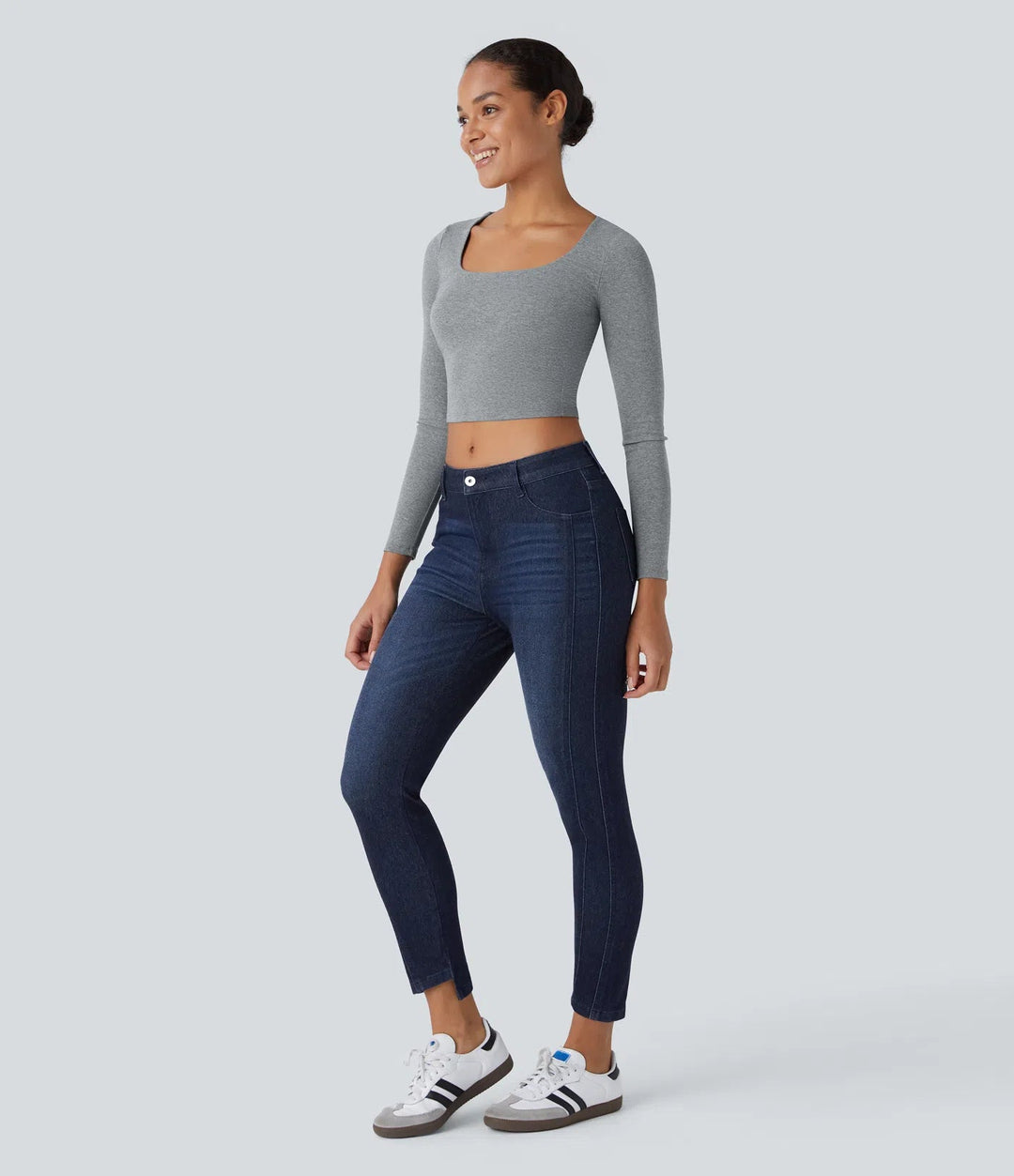 Sara™ – D’lässigi und bequemi Skinny Jeans MOKKAKAI