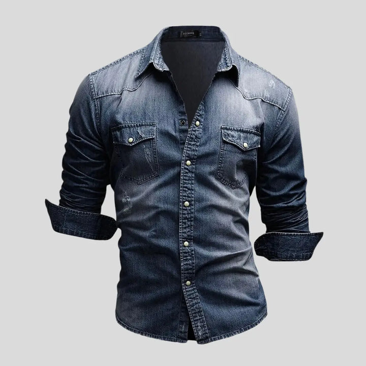 Lex™ | Modernes Denim-Hemd MOKKAKAI