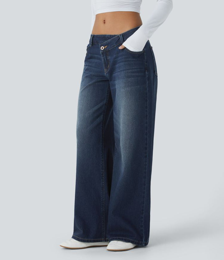Giorgina Flex™ – Baggy Jeans mit tiefer Taille & lockerem Schnitt MOKKAKAI