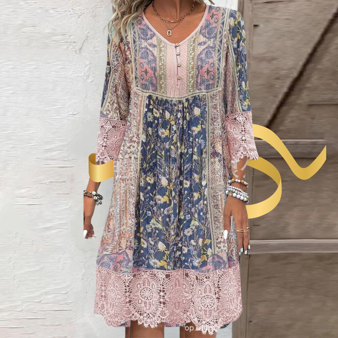 Letitia™ | Stilvolles Damenkleid MOKKAKAI
