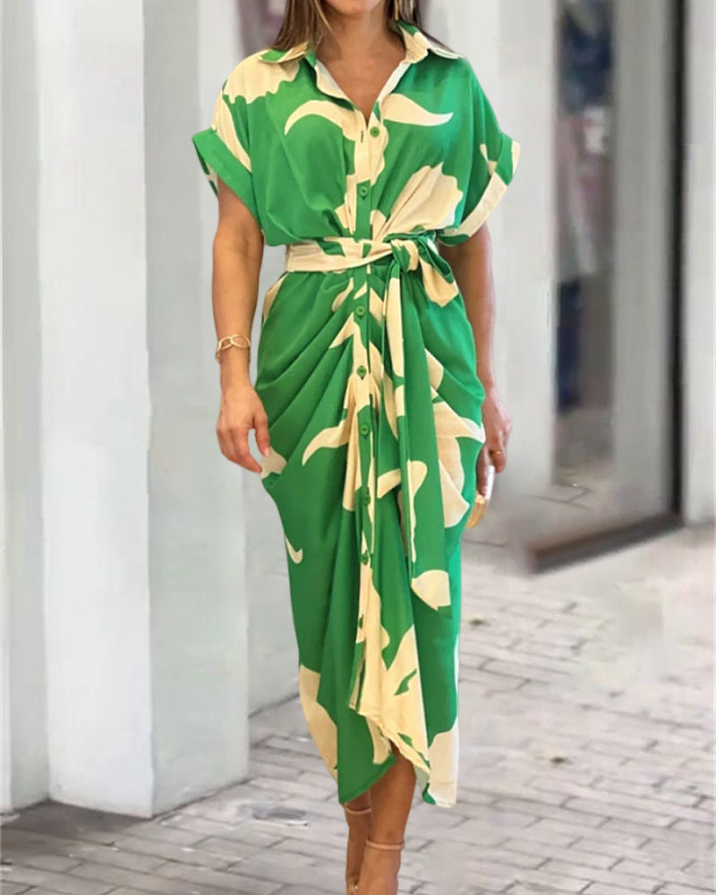 Dayna™ | Kleid mit Kunstdruck MOKKAKAI