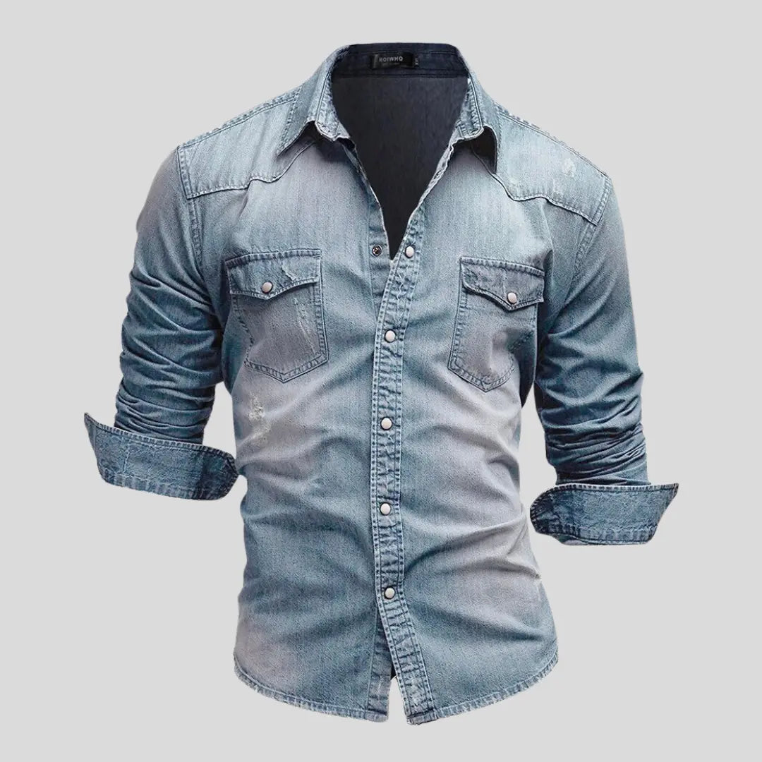 Lex™ | Modernes Denim-Hemd MOKKAKAI