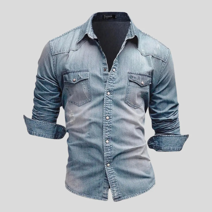 Lex™ | Modernes Denim-Hemd MOKKAKAI