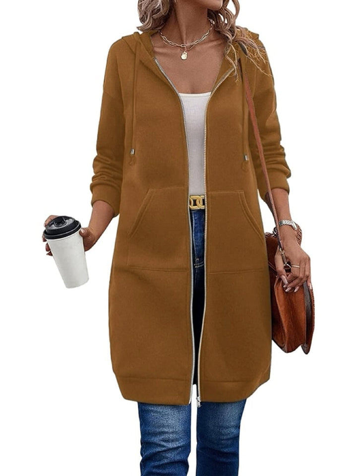 🎁🔥Letzter Tag des Ausverkaufs 50 % RABATT🔥Damen Freizeit-Fleece-Hoodies mit Reißverschluss MOKKAKAI