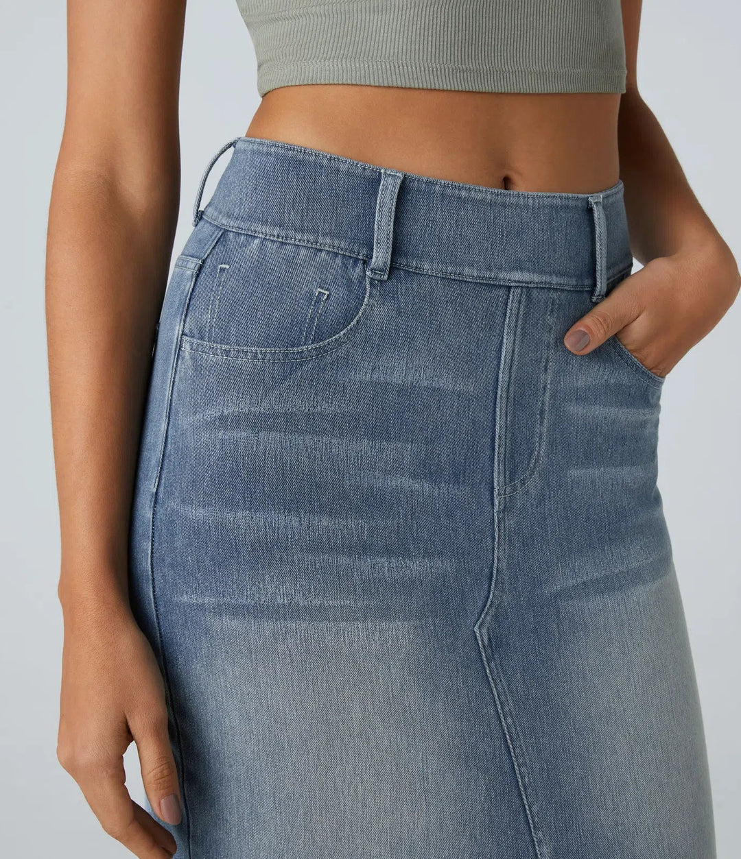 Allegra Blu™ – Midi-Jeansrock mit Charme & Komfort MOKKAKAI