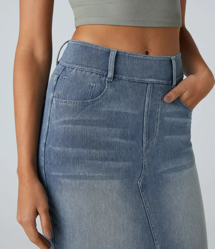 Allegra Blu™ – Midi-Jeansrock mit Charme & Komfort MOKKAKAI