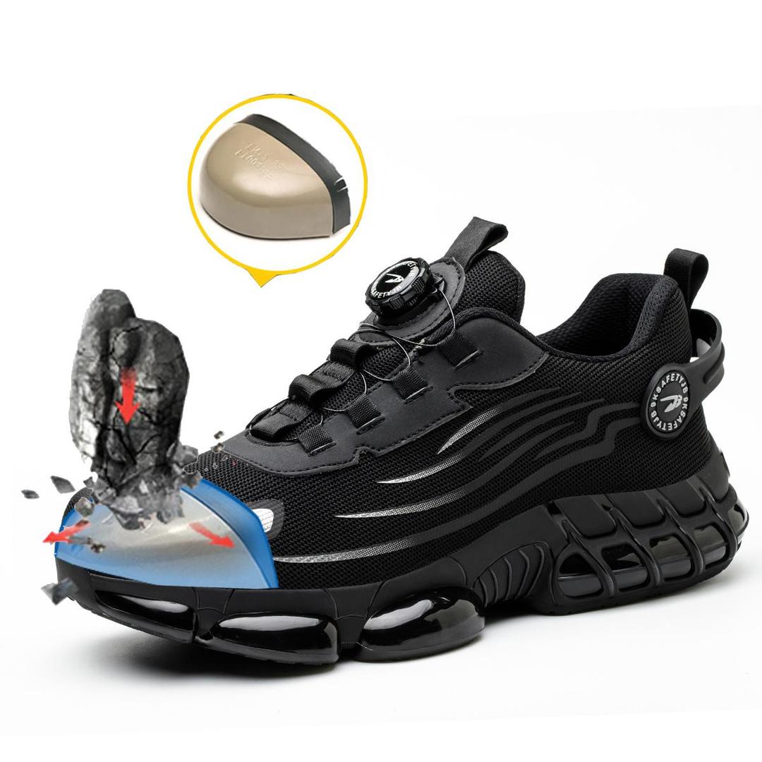 SteelfootSteg™ Ultraleichte, langlebige Schutzschuhe mit Stahlkappe und drehbarer Schnalle MOKKAKAI