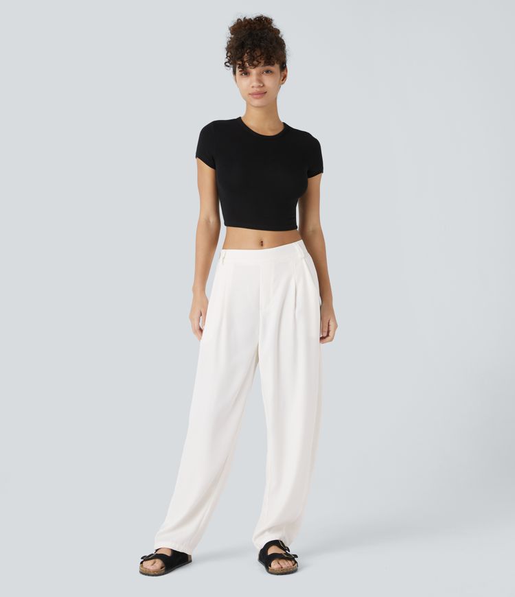 Eva – D’moderne Stoffhose für Stil und Komfort MOKKAKAI