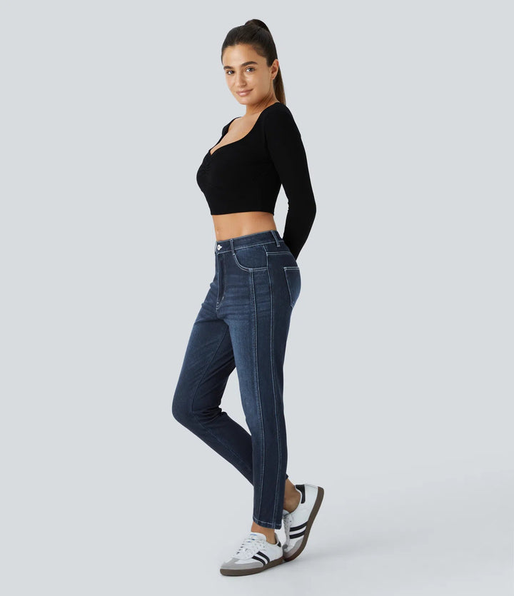 Sara™ – D’lässigi und bequemi Skinny Jeans MOKKAKAI