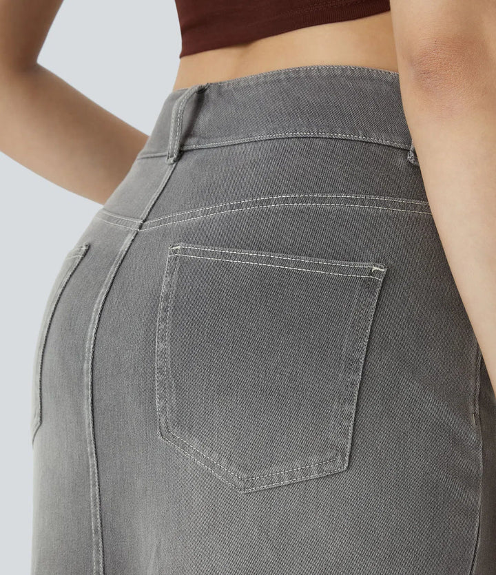 Allegra Blu™ – Midi-Jeansrock mit Charme & Komfort MOKKAKAI