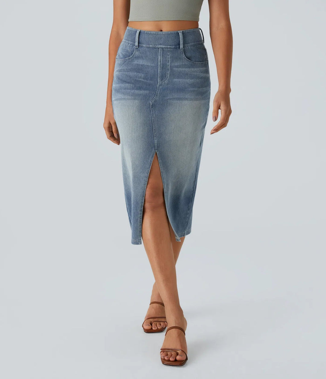 Allegra Blu™ – Midi-Jeansrock mit Charme & Komfort MOKKAKAI