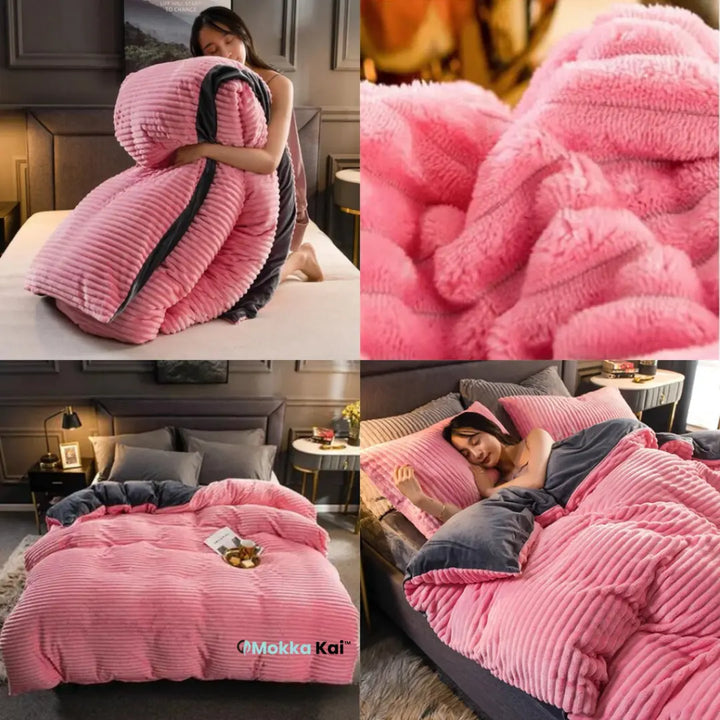 Fluwelene Fliis-Duvetanzug | Wickle dich i ultimative Wärmi und Komfort für kalti Winternächte MOKKAKAI