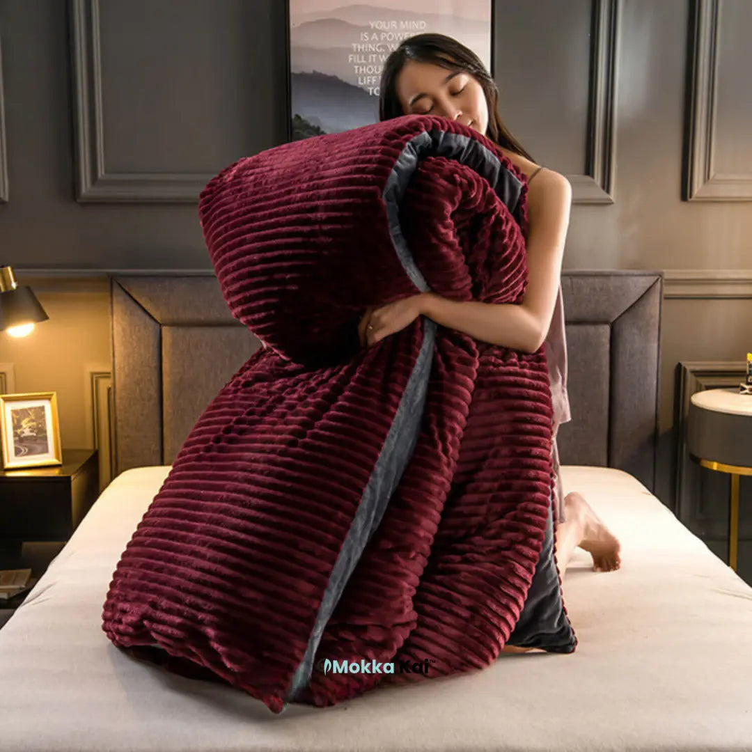 Fluwelene Fliis-Duvetanzug | Wickle dich i ultimative Wärmi und Komfort für kalti Winternächte MOKKAKAI