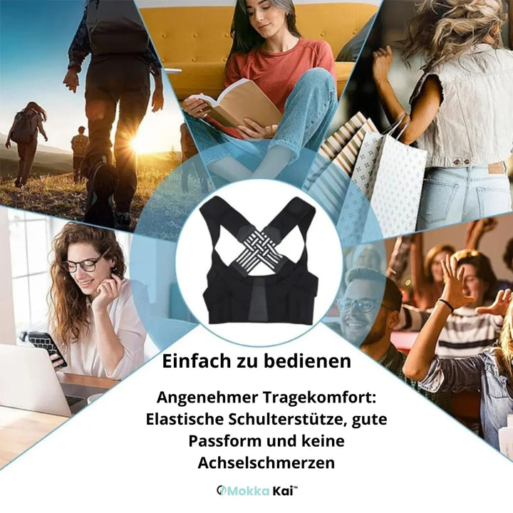 Postura™ - Erreich e perfekte Haltig und lindere Ruckeschmerze mit dr Postura™ Ruckestütz MOKKAKAI