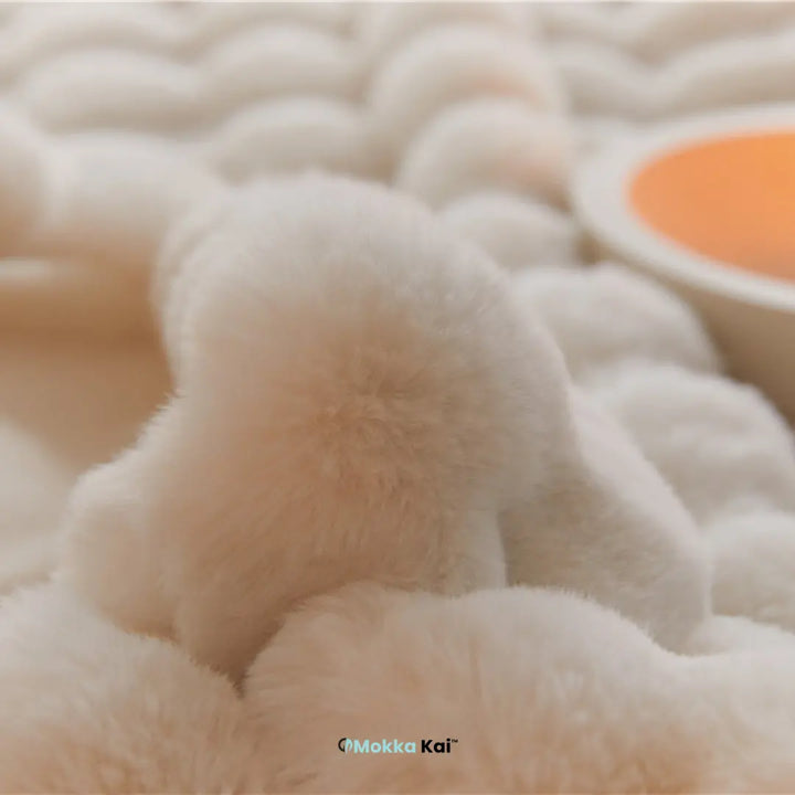 Fluffy Luxe toskanisch gmüetlich: Warme und extra dicki Winterdecke für Bett und Couch! MOKKAKAI