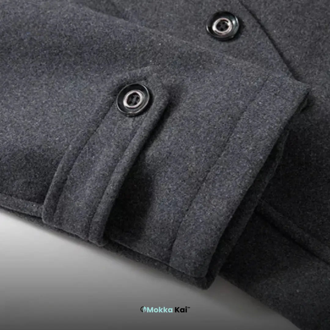 WoolGuard™ Peaky Blinders Wintermantel | Luxuriöser Trenchcoat mit Doppelkragen für Herren – Stilvoll & Warm für den Winter MOKKAKAI