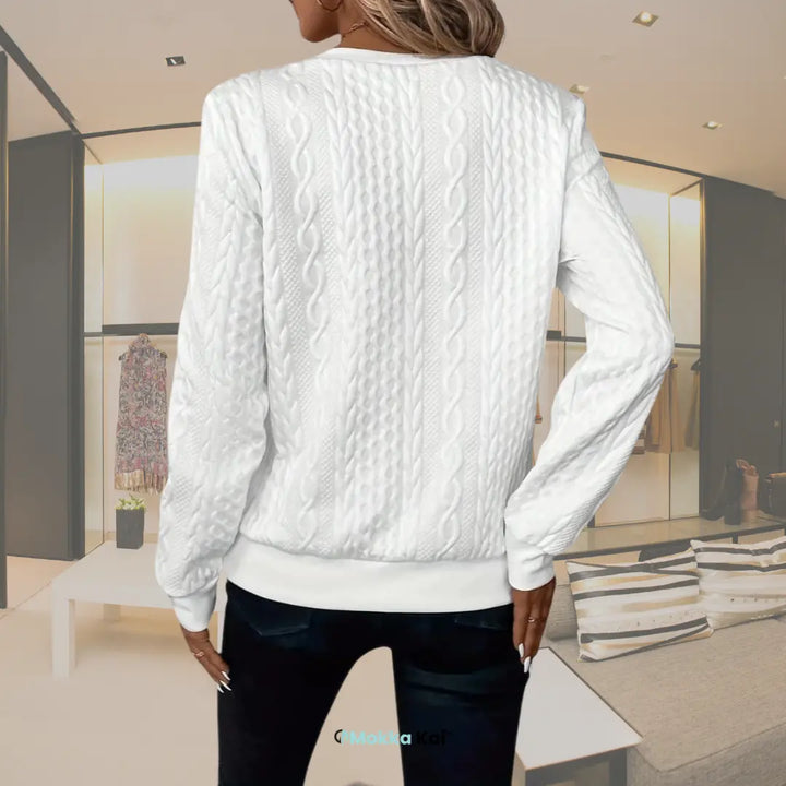 Florence™ Strick-Sweatshirt mit Reissverschluss | Eleganz & Komfort für jeden Tag MOKKAKAI