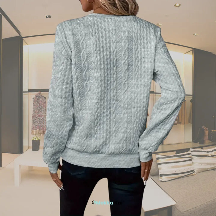 Florence™ Strick-Sweatshirt mit Reissverschluss | Eleganz & Komfort für jeden Tag MOKKAKAI