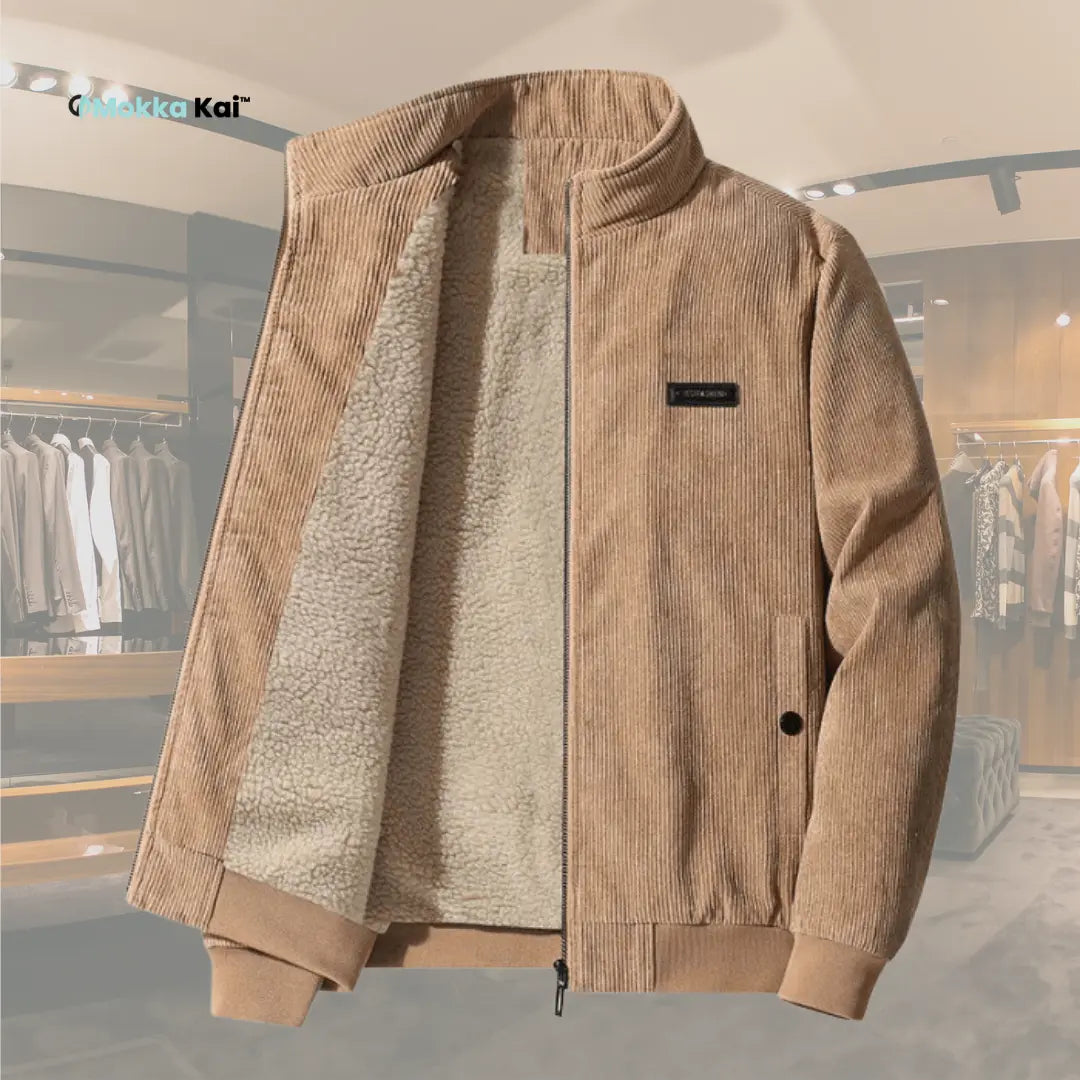 UDO - CORDJACKE MIT FLEECEFUTTER MOKKAKAI