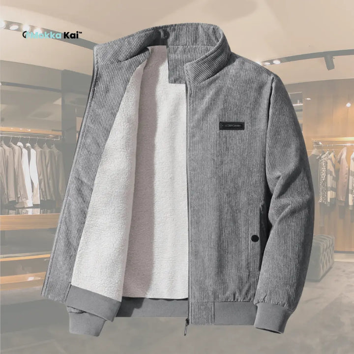 UDO - CORDJACKE MIT FLEECEFUTTER MOKKAKAI