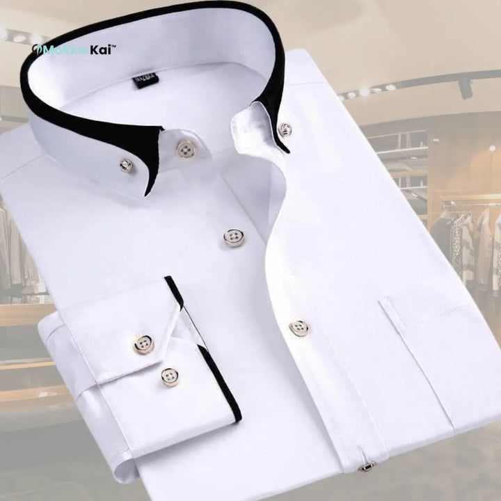 Joris – Klassischs Langarmhemd für Herren MOKKAKAI