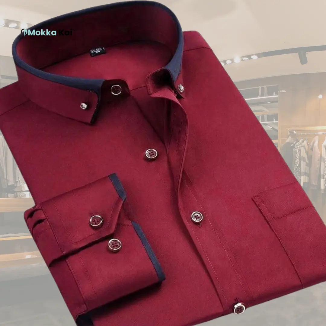 Joris – Klassischs Langarmhemd für Herren MOKKAKAI