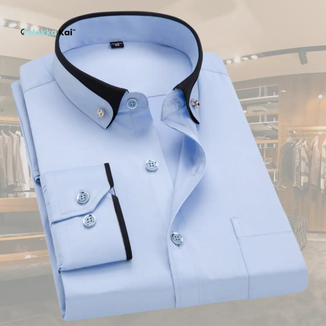 Joris – Klassischs Langarmhemd für Herren MOKKAKAI