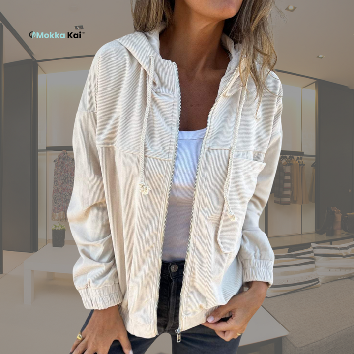 Ariellee | Freizeitjacke mit Kapuze und Reißverschluss MOKKAKAI