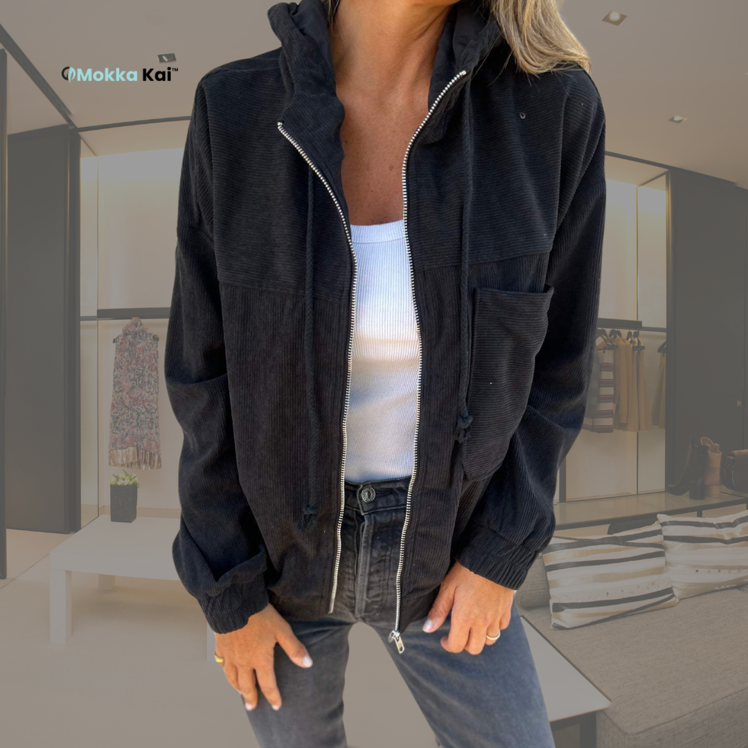 Ariellee | Freizeitjacke mit Kapuze und Reißverschluss MOKKAKAI