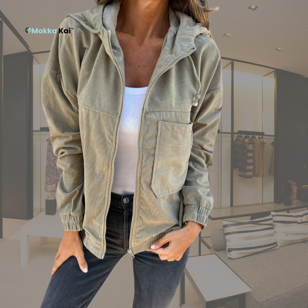 Ariellee | Freizeitjacke mit Kapuze und Reißverschluss MOKKAKAI